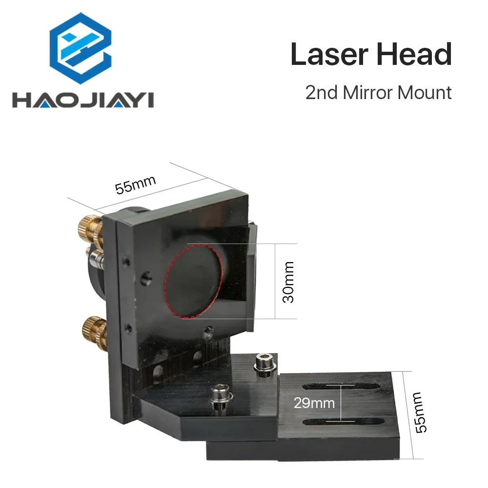 CO2 Laser Head Set with Water Cooling Interface Mirror Dia. 30 / Lens Dia. 25 FL 63.5&101.6 Integrative Mount Holder