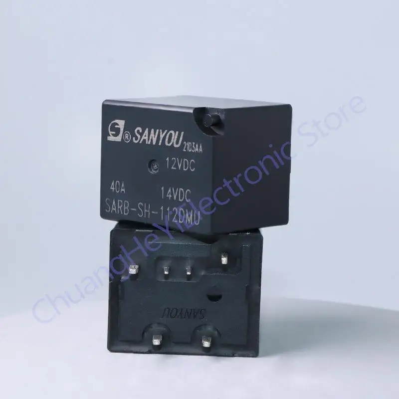 Relay SANYOU SARB-SH-112DMU New energy electric vehicle relay 40A 12VDC 24VDC 6PIN DIP