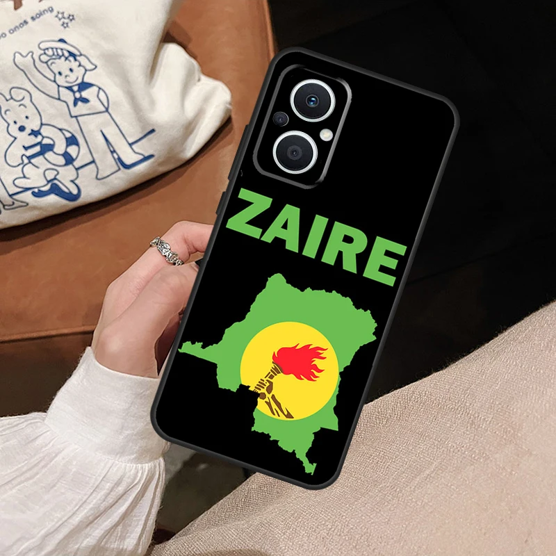 Zaire Flag Cover Phone Case For OPPO Reno 7 6 8 Lite 4 5 Z 2Z 8T OPPO Find X6 Pro X2 X3 Neo X5 Lite