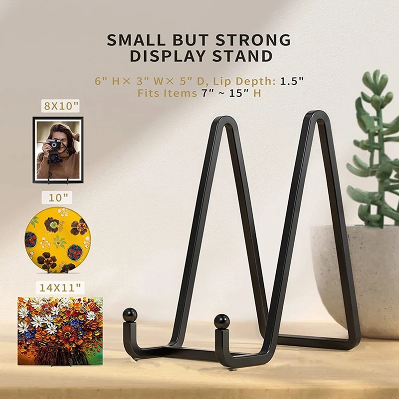 Plate Stands For Display Metal Frame Holder Stand Picture, Decorative Plate, Book, Photo Easel