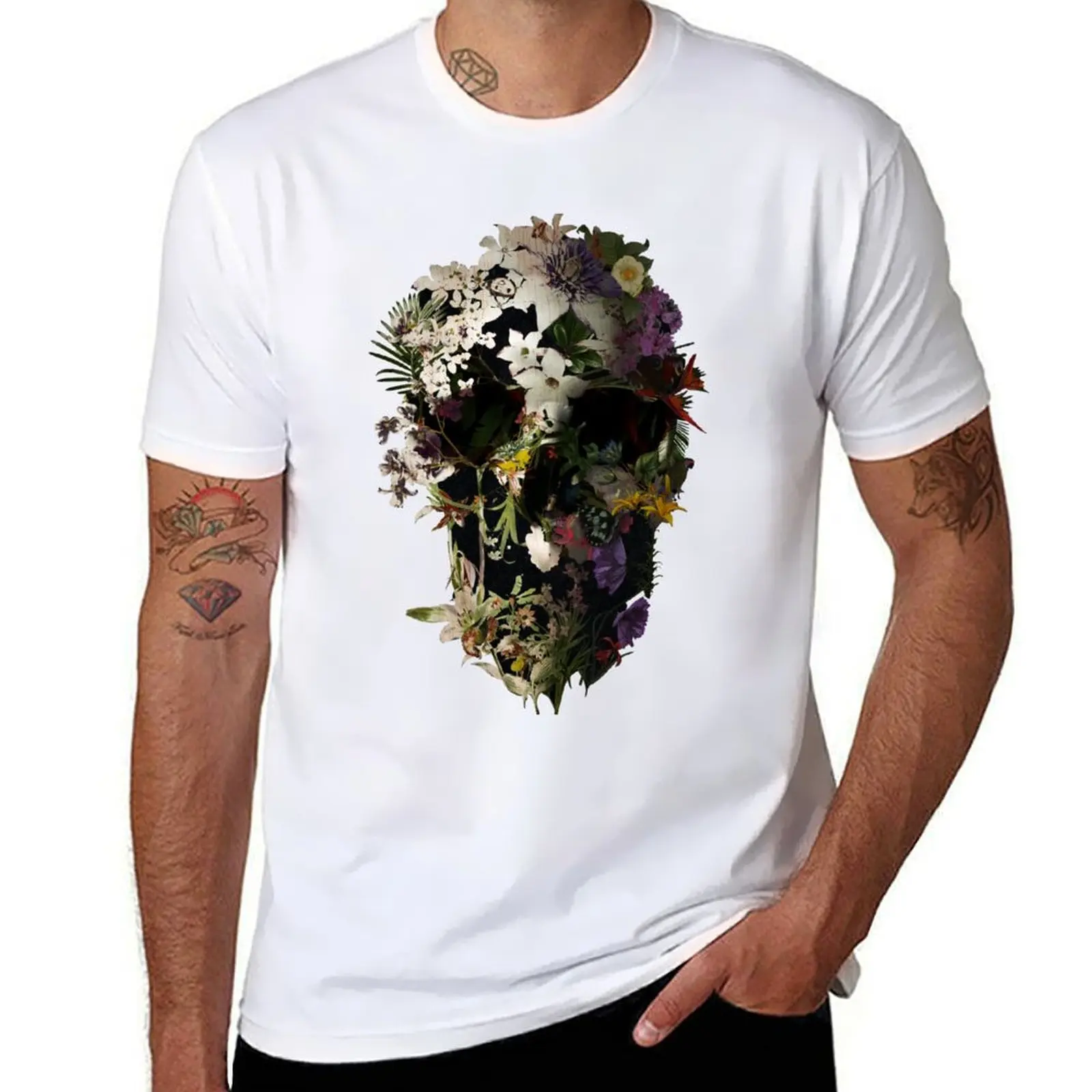 

Spring Skull 2 T-Shirt t shirts for man cotton soft anime t shirts oversize T-Shirt