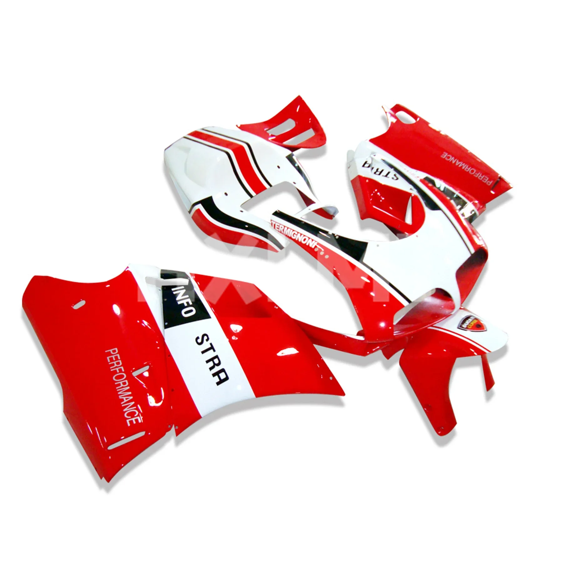 Plastic Motorcycle Fairings Kits Suitable For DUCATI 748 916 996 998 1994-2004 Red White Premium Popular fairing 94-04 OP08