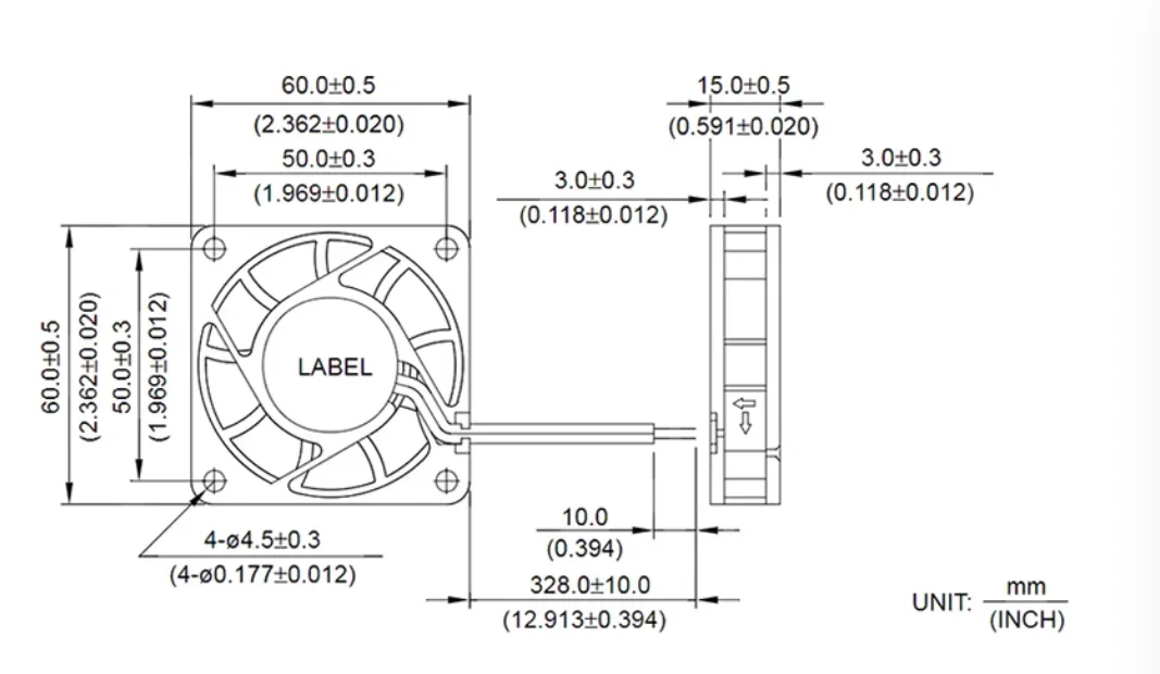 60 × 60 × 15 ミリメートル高風量 5 V 12 V 24 V 充電器周波数コンバータドライバーサーバー冷却ファンダブルボールベアリング