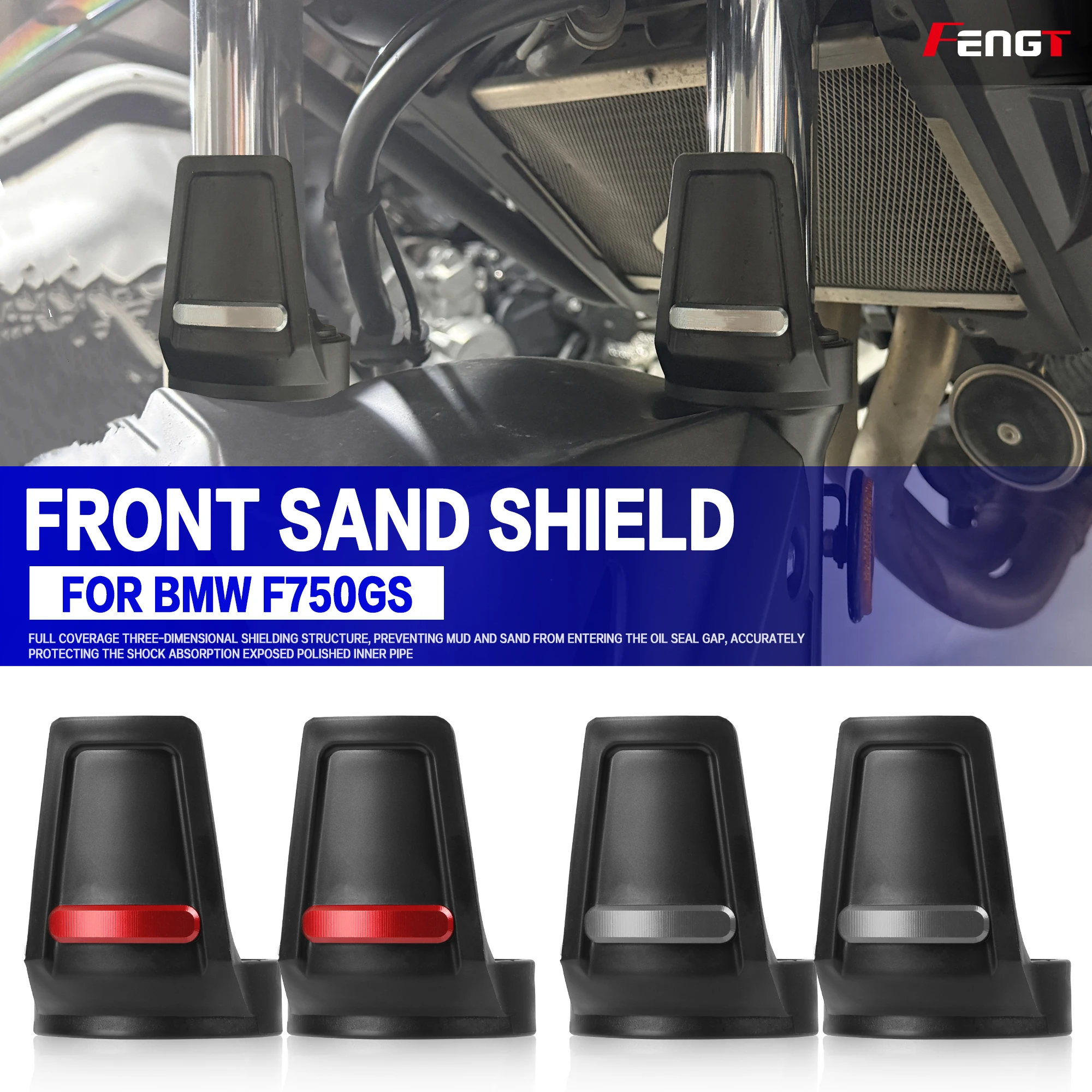 For BMW F750GS Motorcycl F750 GS ADV Front Fork Guard Shock Absorbing Mudguard Protective Shell Dust Cover Damping Shield Fender