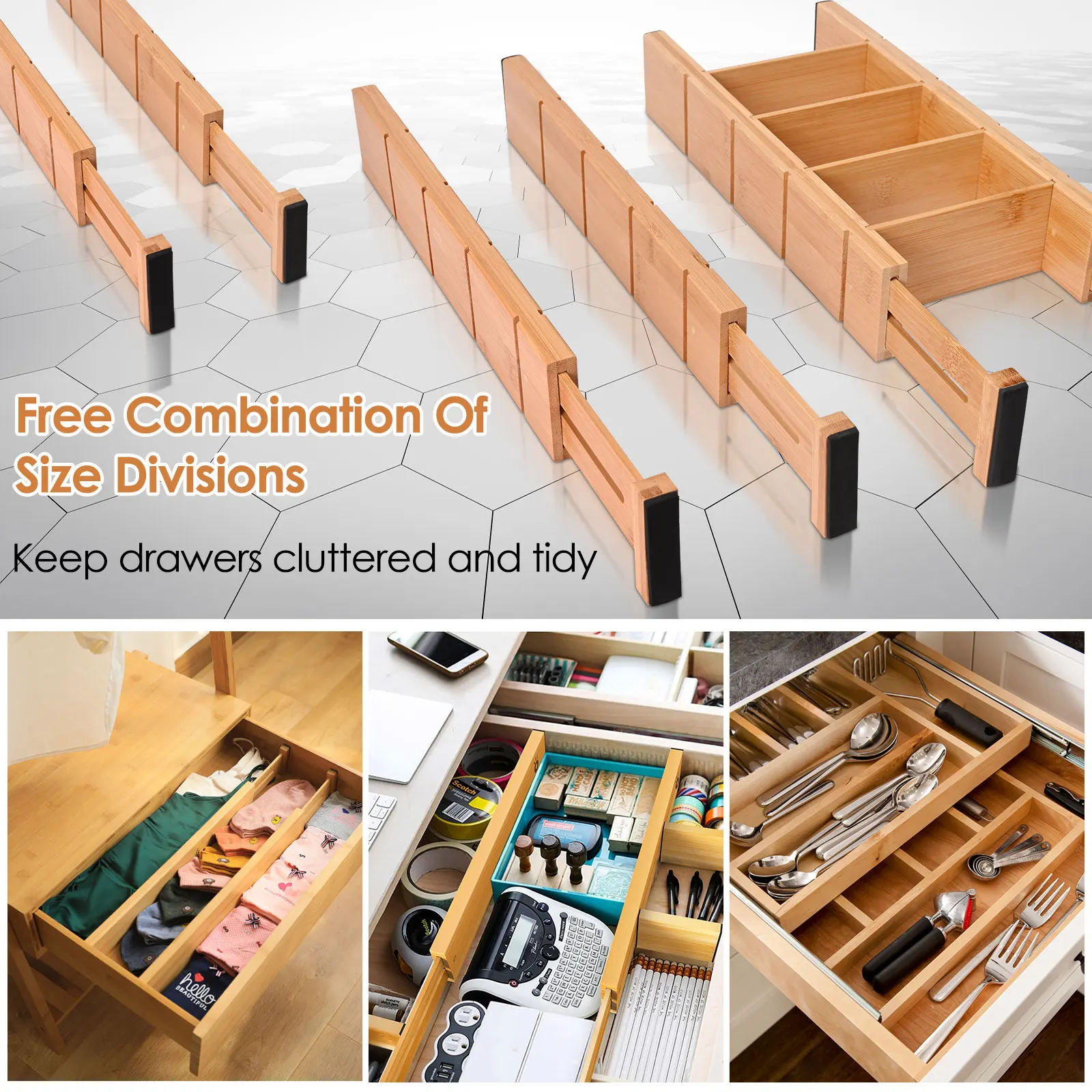 Kitchen Drawer Dividers Adjustable Dresser Drawer Organisers Kitchen Utensil Drawer Organiser For Clothes Bathroom Baby Drawer