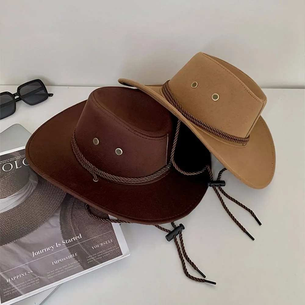 

Wide Brim Western Cowboy Hat Knight Hat Beach Cap Summer Sun Hat Climbing Hat Sun Protection Cap Sunscreen Cap Woman/Female