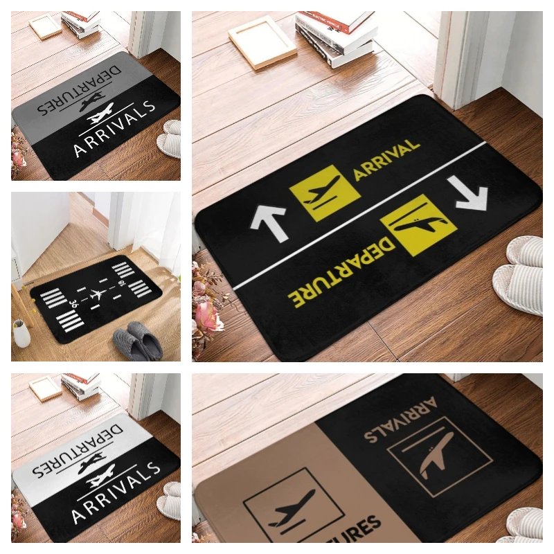 Non-Slip Doormat Waterproof Entrance Rug Flight Printing Print Mat for Front Door Home Decor Easy Clean Floor Carpet Beautiful