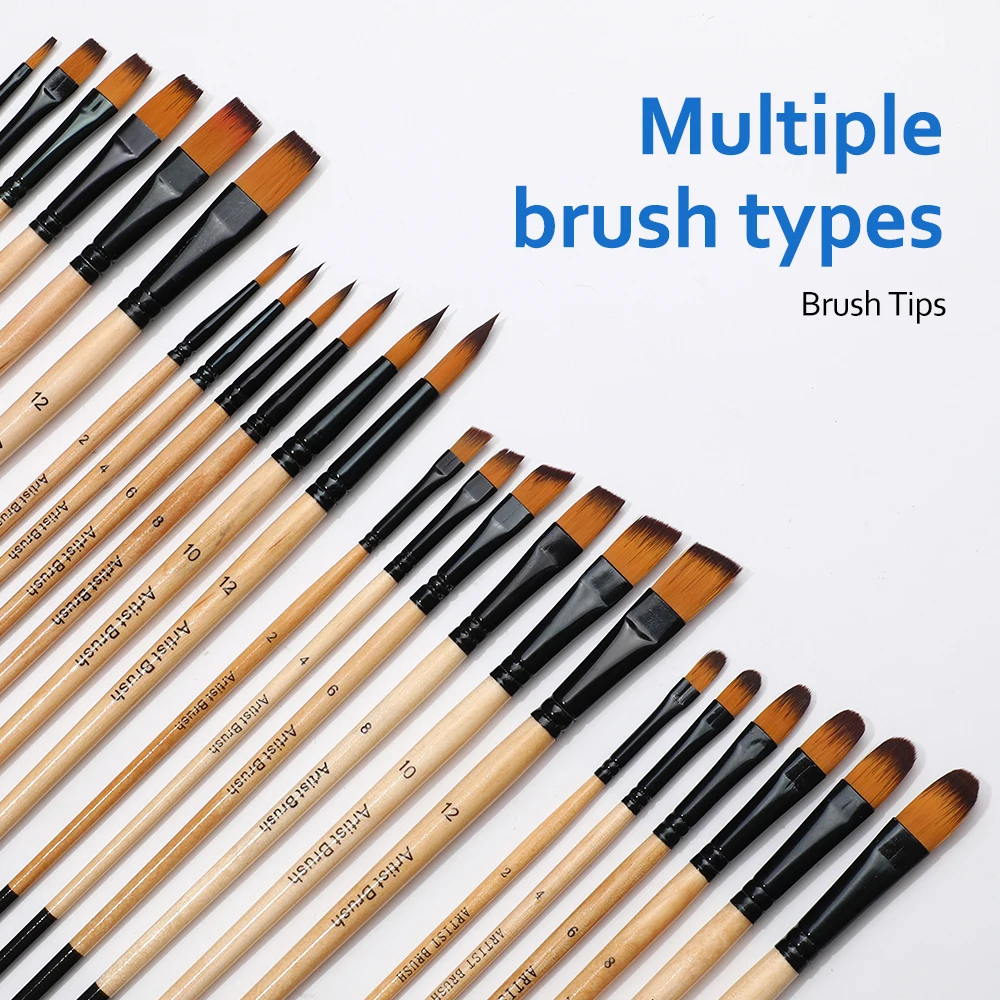 BOMEIJIA Paint Brush - 6pcs Premium Quality Art Painting Brushes for Artists And Home Use