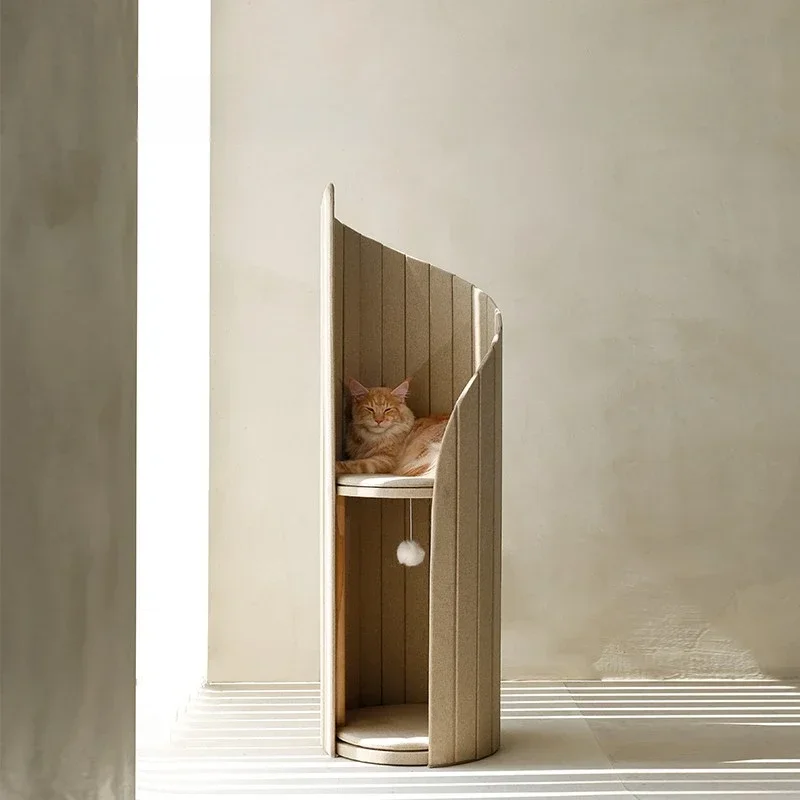 Multi-level Cat Tree House Climbing Frame All-season Bunk Beds Jumping Platform Scratching Post Pet Furniture