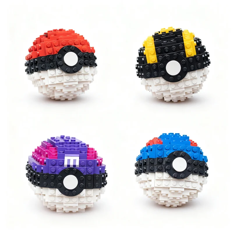 2800PCS MOC Game Series Pocketes Spheresss Model Building Block DIY Creative Ideas Toy Birthday Gift Cartoon Display Bricks Gift