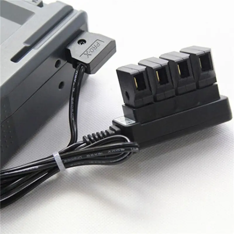 B04C-2X D-Tap Male To 4-Port P-Tap Female Camera Power Supply Distributor DTAP Fourway Splitter