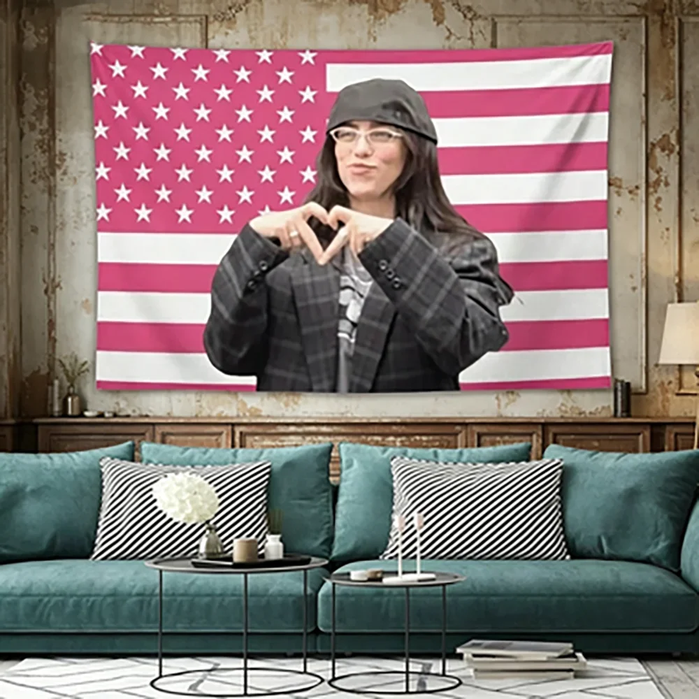 Customization Billie Eilish Double Stitched Tapestry Wall Hanging For Indoor & Outdoor Decor College Dorm Bedroom Living Room