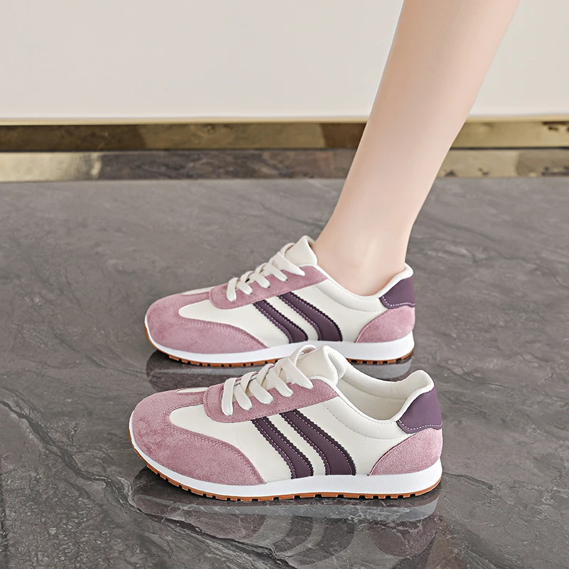 Dexun أحذية النساء 2025 جديد الخريف الرجعية خفيفة الوزن المتخصصة أحذية منصة أحذية رياضية كاجوال