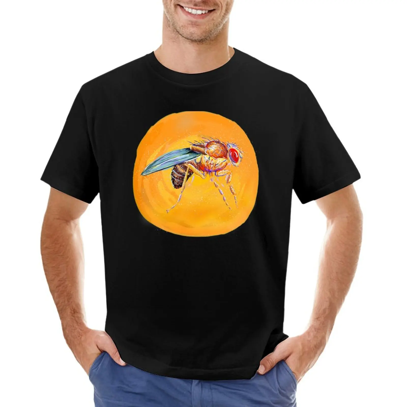 Fruit fly (Drosophila melanogaster) T-shirt customs design your own heavyweights men clothings