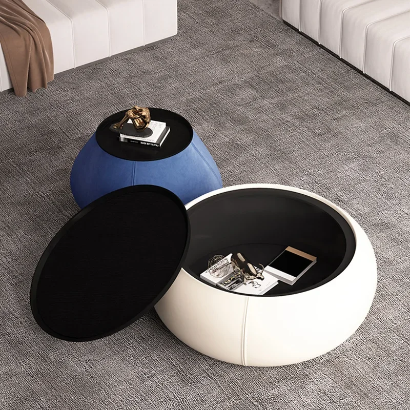 Round coffee table, Nordic modern simplicity, light luxury living room, household small apartment, side table combination
