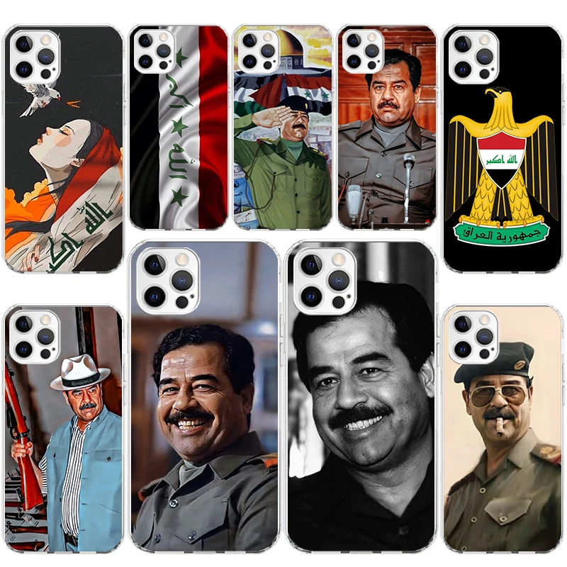 Etui Fashion Saddam Hussein Iraq Arabic Soft Silicone Phone Case For Apple iPhone 11 14 15 16 Pro 12 13 Mini XR X XS Max 7 Plus 