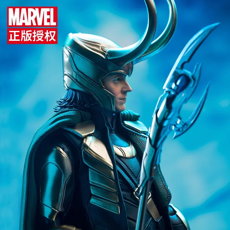 2024 New 28cm Original Marvel Loki Articulated 1/7 Anime Action Figures Led Base Collectible Model Cartoon Decor Toys Funny Gift