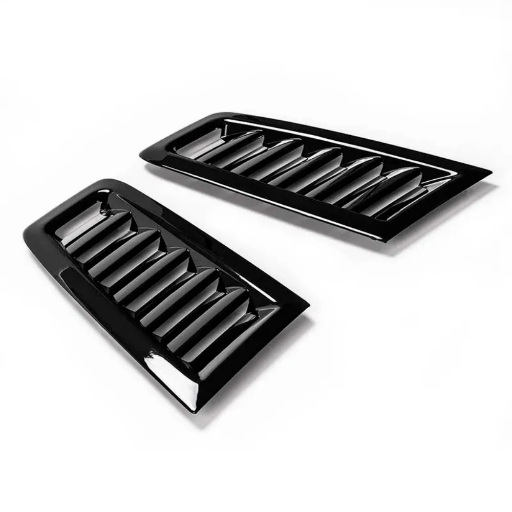 2pcs Car Bonnet Air Vent Trim ABS Engine Hood Air Outlet Cover For Ford Focus MK2 MK3 2004 2005 2006 2007 2008 2009 2010-20115