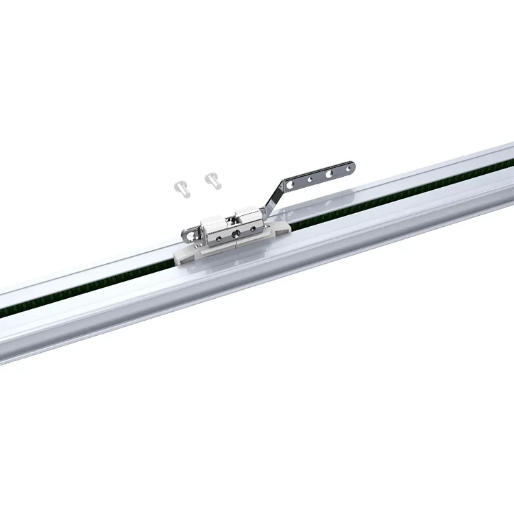 Kit de rail de rideau Hurized, assemblage rapide, conseils intelligents