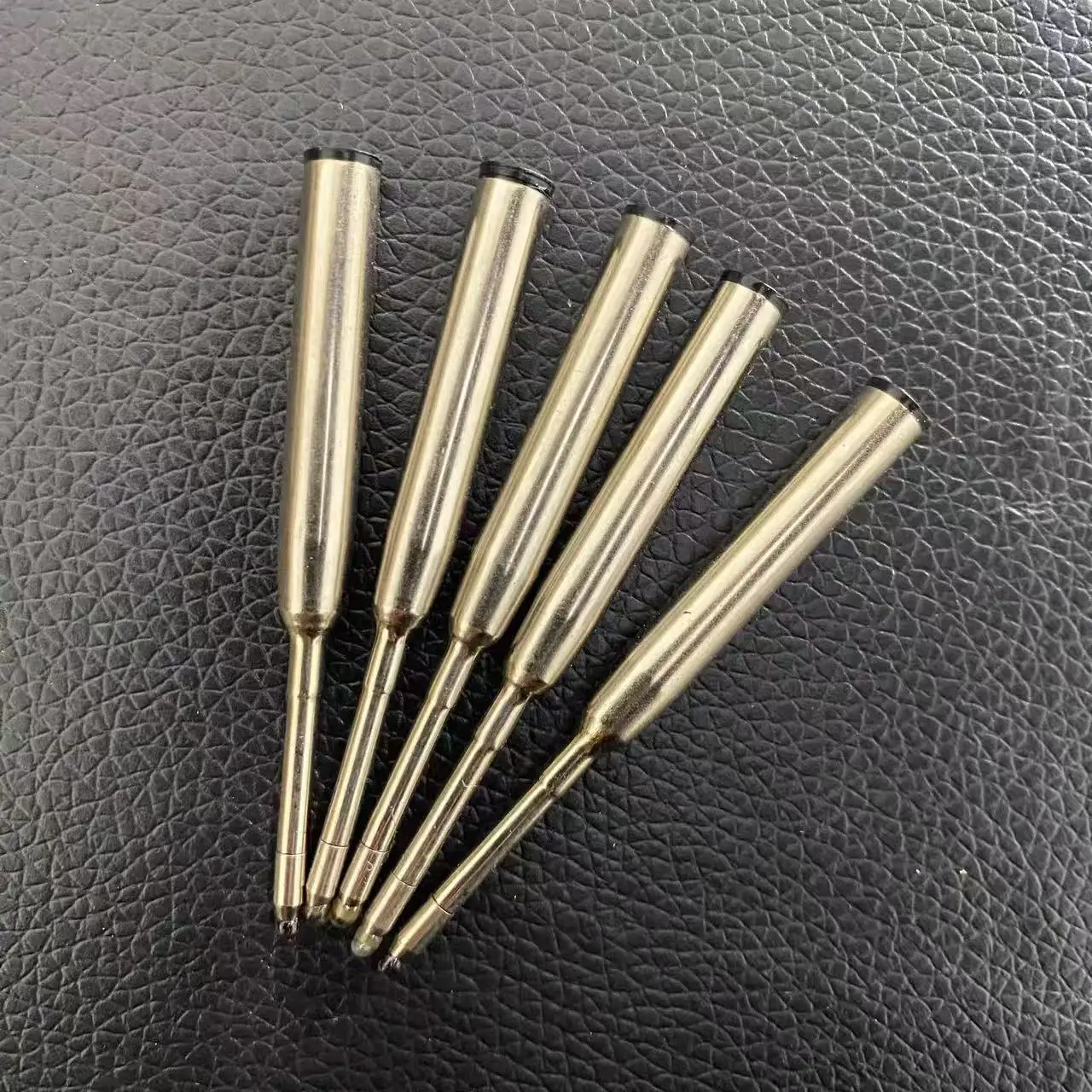 6CM metal flat head black round bead 0.5mm pen core business replacement pen core student office supplies