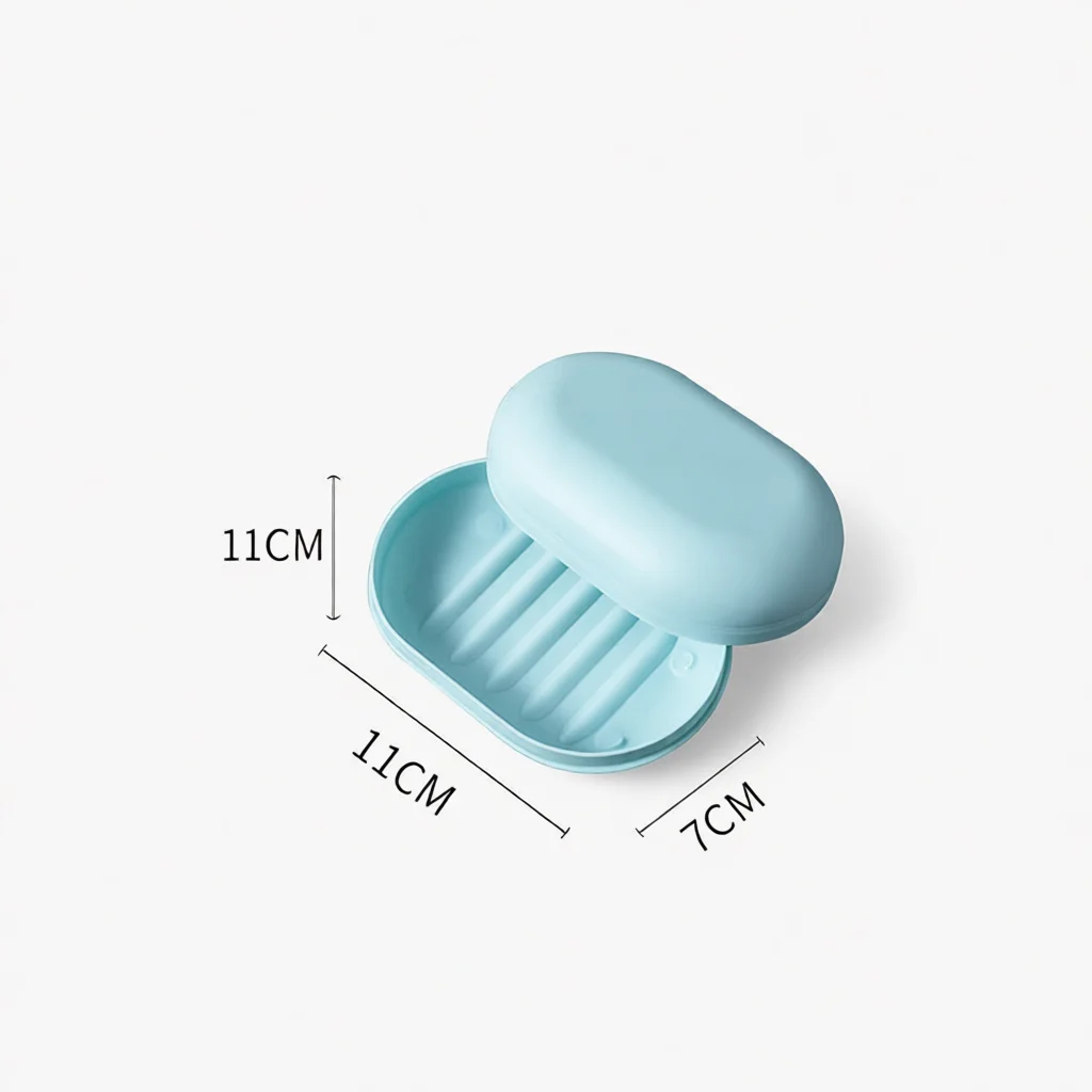Sealed Soap Box Waterproof Travel Case Candy Color Portable Container For Home Bathroom Shower Outdoor Hiking Accessory