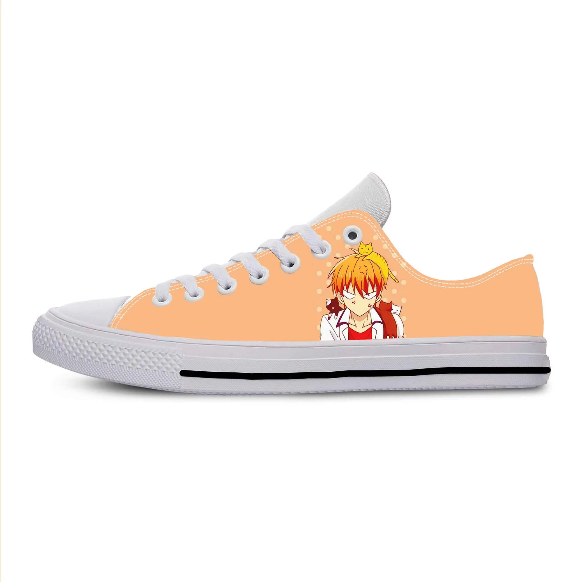 Hot Japanese Anime Cartoon Fruits Basket Sohma Kyo Casual Cloth Shoes Low Top Breathable Lightweight 3D Print Men Women Sneakers