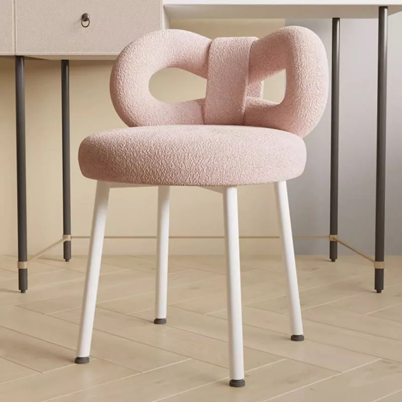 Wedding Modern Makeup Stool Metal Portable Dining Hallway Vanity Chair Living Room Sillas Para Sala De Estar Hallway Furniture