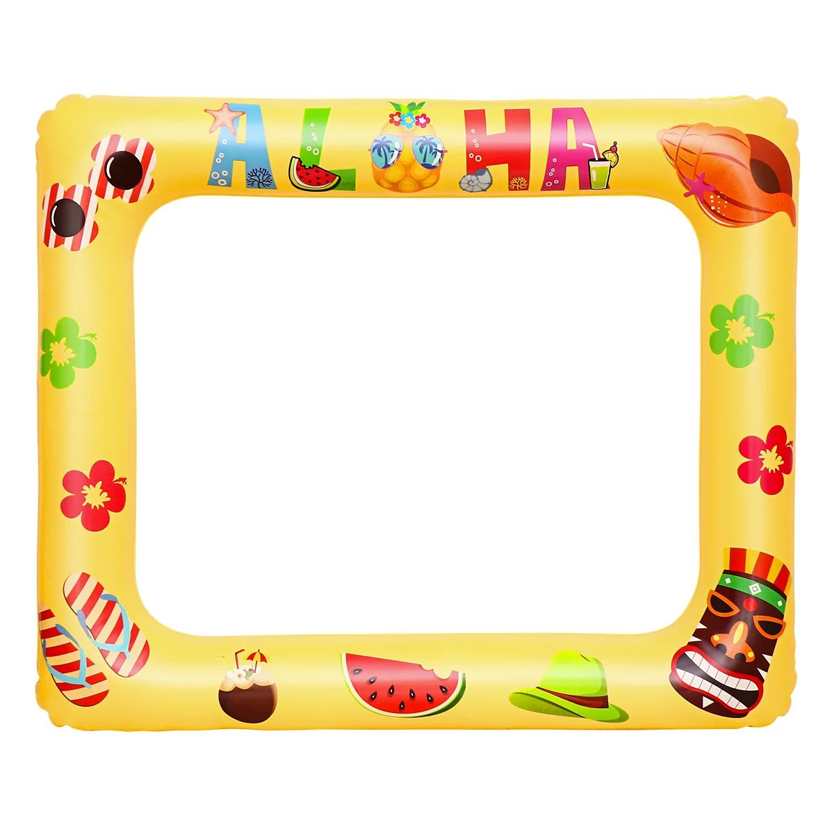 

Amosfun Inflatable Picture Frame Blow Up Photo Booth Props Selfie Picture Frame Summer Party Supplies for Birthday Pool