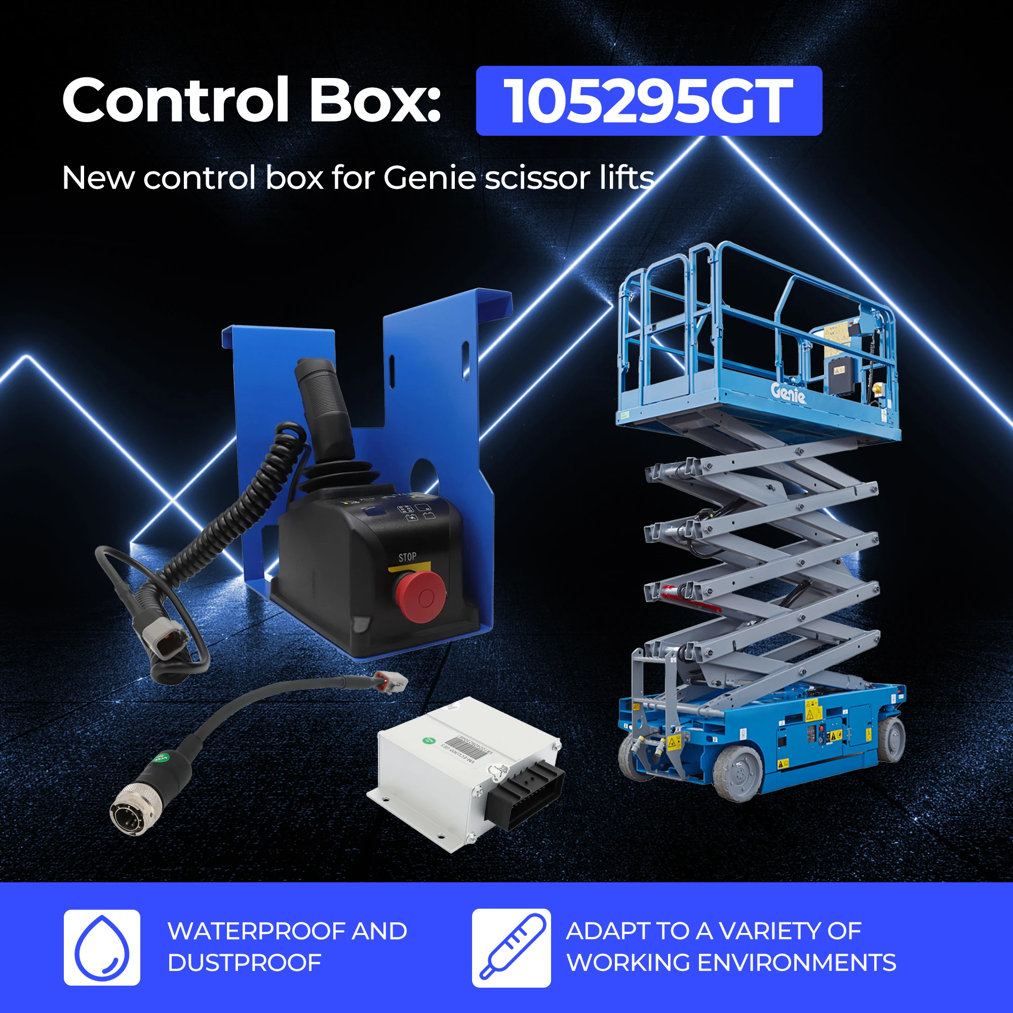 Control Box Update Kit 105295GT 105295 For Genie Gen 1 to Gen 5 GS-1530 GS-1930 GS-2032 GS-2046 GS-2632 GS-2646 GS-3246