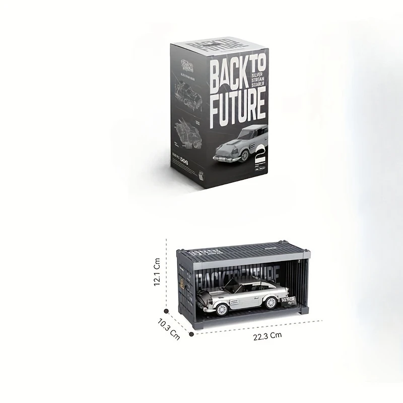 مجموعة مكعبات بناء مجمعة مع صندوق عرض حاوية سلسلة مكعبات بناء تجميع إبداعية للأولاد فوق 6 سنوات مثل t