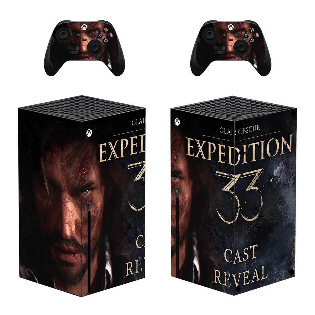 

Наклейка на кожу Clair Obscur Expedition 33, чехол для консоли и контроллеров Xbox Series X, виниловая наклейка на кожу XSX
