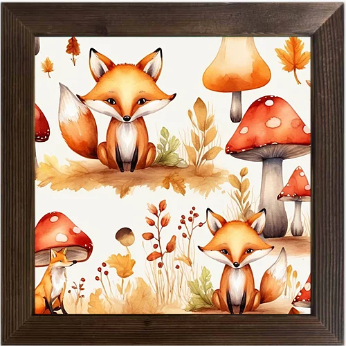 Painted Thanksgiving Style Elements Printed Oil Painting Art Style Waterproof Stickers, Suitable for Coffee Shop Home Decoration