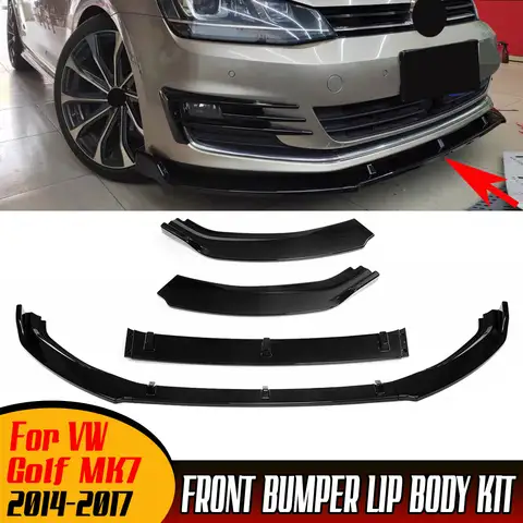Car Front Bumper Splitter for VW Golf MK7