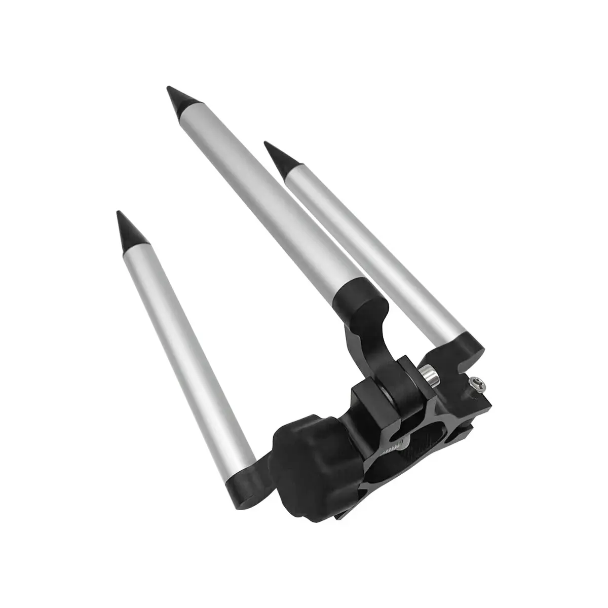 Triangle fixation Silver aluminum alloy 22cm Support for 30/60cm Prism Pole Surveying For GPS Total Station Mini Prism Pole