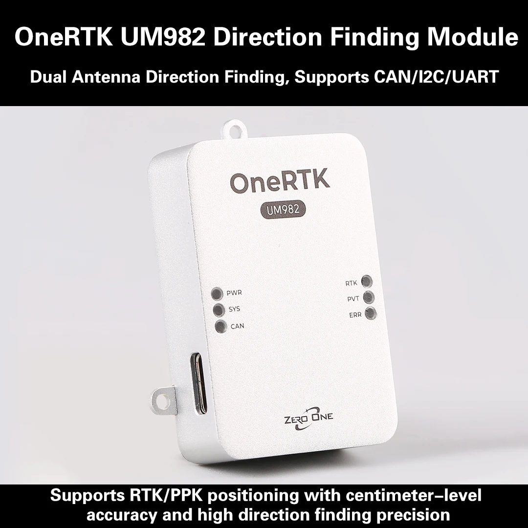 Zero One OneRTK UM982 RTK Positioning Module Dual-Antenna Heading Solution for Mapping Plant Protection