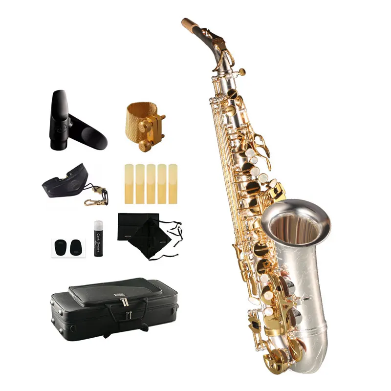 Musical Instruments High F#Eb Silver Plating Body KSA-A2 Alto Saxophone