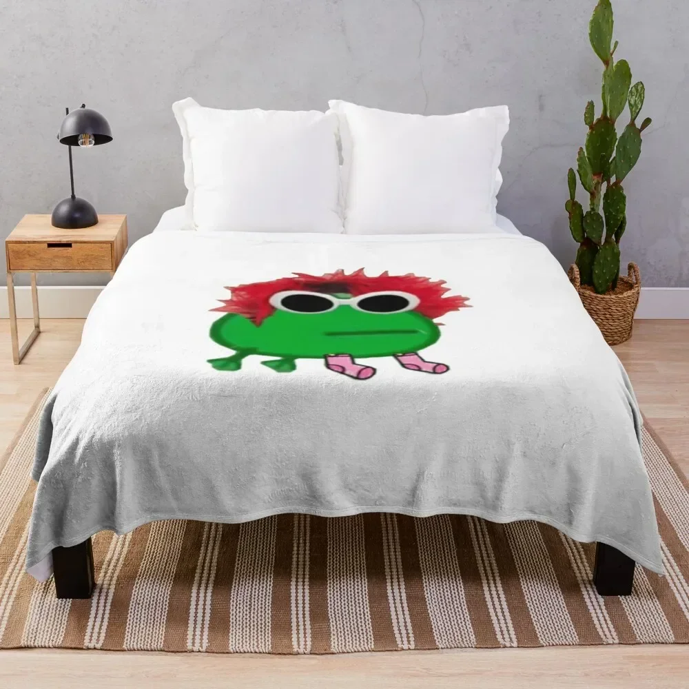 

yungblud- frog Throw Blanket Luxury Designer Soft blankets and throws Fashion Sofas Blankets