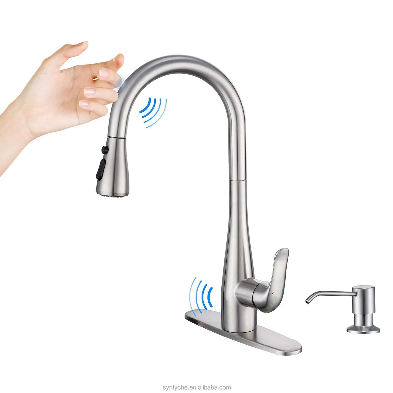 

Gourmet Kitchen Faucet Smart Touch Sensor Water Mixer Pull Down Hot and Cold Faucet
