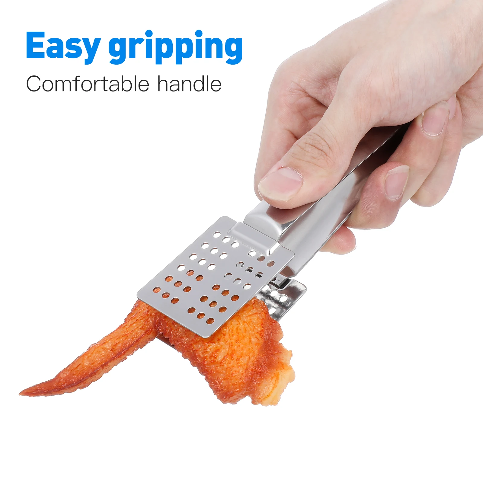

Tea Bag Squeezer Food Tongs Stainless Steel Mesh Strainer Spoon Utensils Kitchen Multi Purpose Clamping