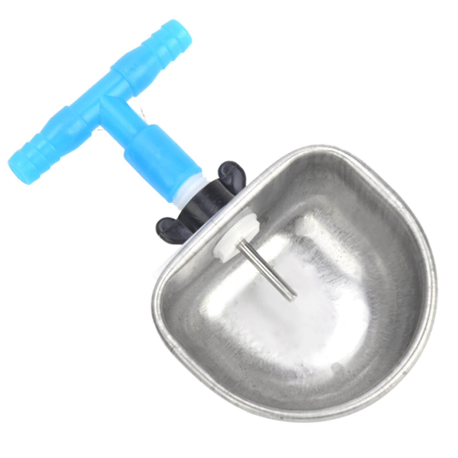 10 Sets Rabbit Drinker Stainless Steel Plastic Drinking Water Bowl Feeding Accessories for Connecting 7mm to 10mm Hose