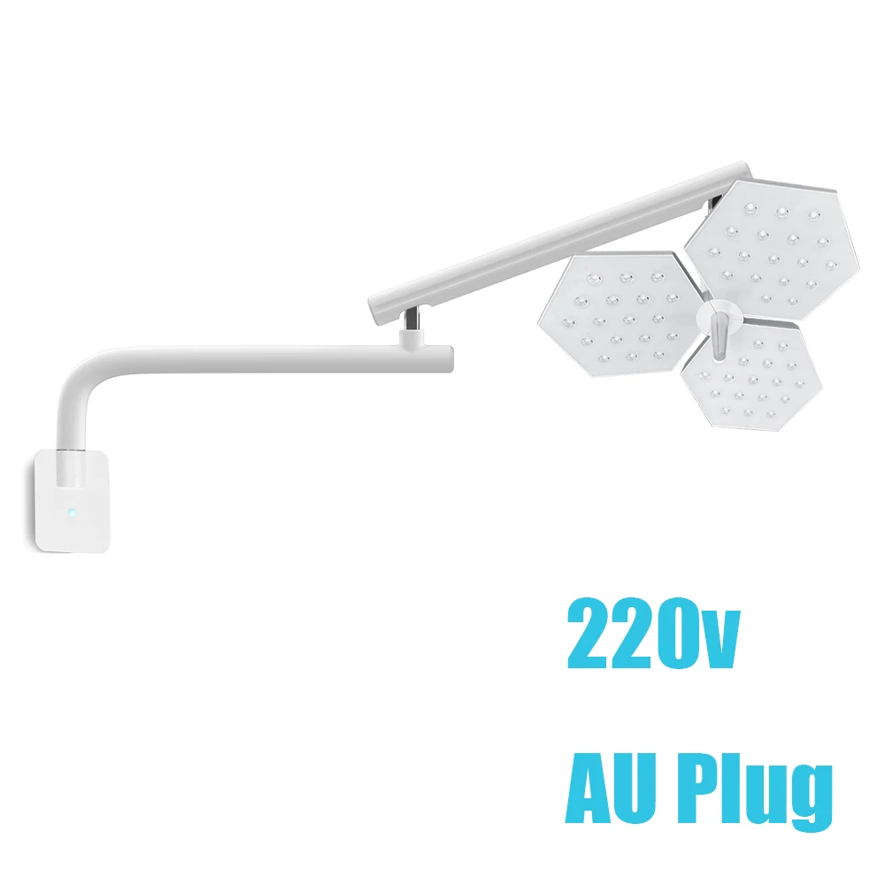 TDOUBEAUTY 72W 54LED Wandmontierte Kaltlicht-OP-Leuchte, 6000K Dimmbare Operationslampe für Zahnmedizin, Tiermedizin und Kosmetikpraxis