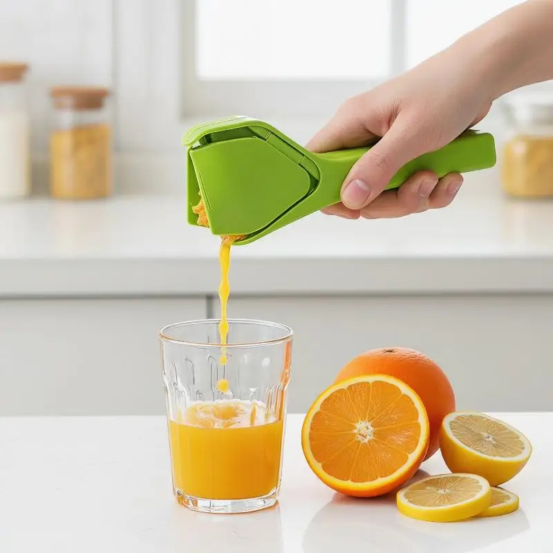 Manual Handheld Citrus Juicer High Juice Yield Easy Grip Handle for Home Lemon Orange Juice Making