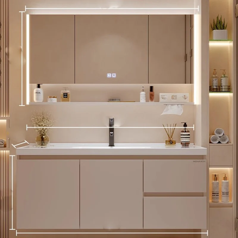 

Partitions Organizer Cupboard Storage Mirror Wall Accessories Display Paper Bathroom Cabinet Drawers Gabinete Room Furniture