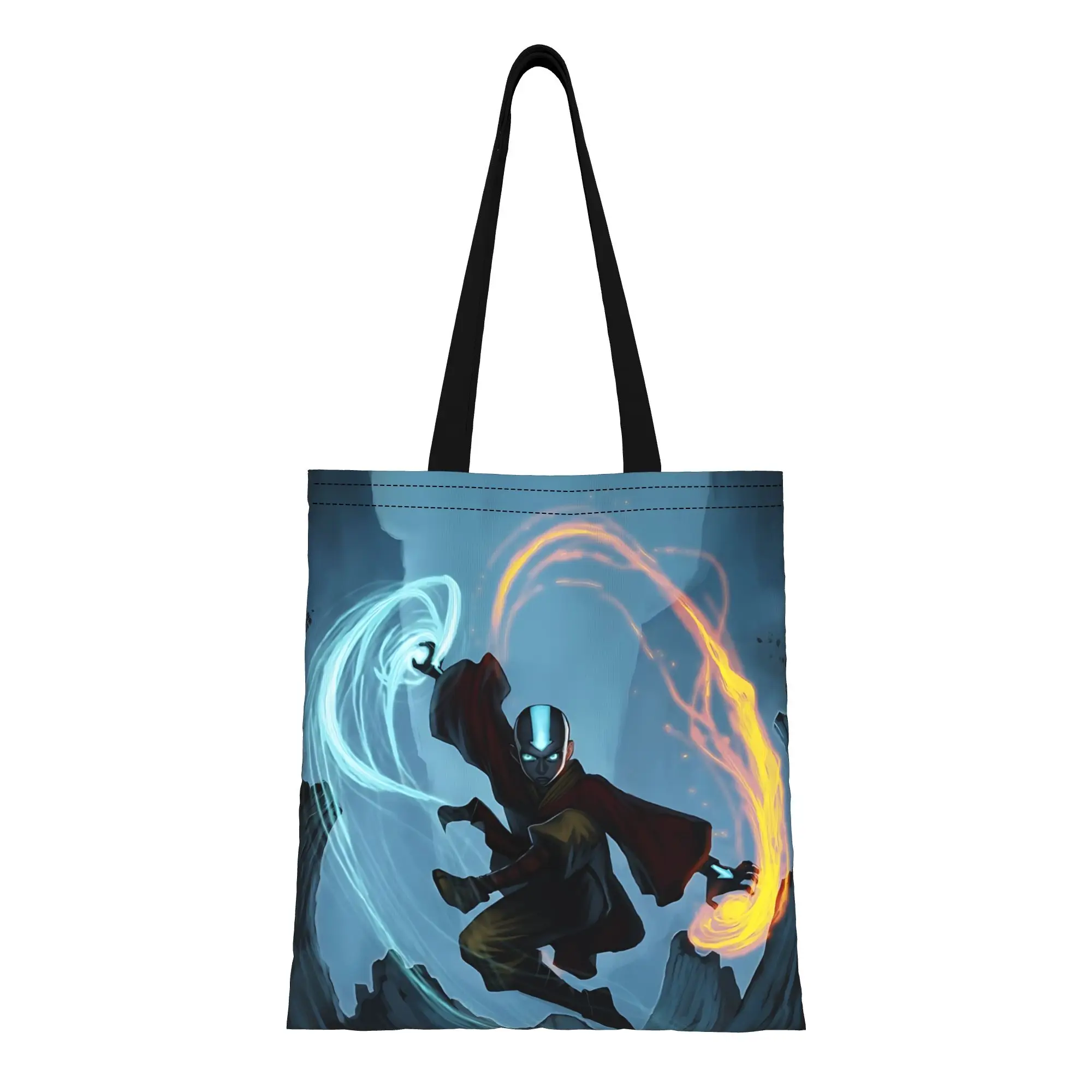 Bolsa de lona Tai Ji Balance, bolsa de lona Avatar The Last Airbender, perfecta para ir de compras, compras, viajes y actividades al aire libre, 1 unidad