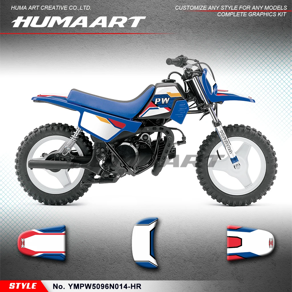 

HUMAART Motorcycle Graphics Durable Vinyl for Yamaha PW50 PW 50 Piwi50 Piwi 50, Decoration, YMPW5096N014-HR
