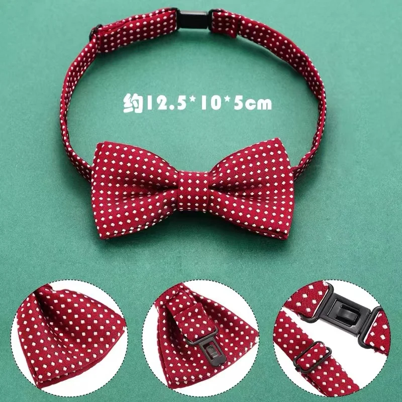 Korean Formal Dress Dots Bow Ties For Kids Business Bowknot Bridegroom Best Man Bowties Polka Dot Butterfly Cute Neckties Gift