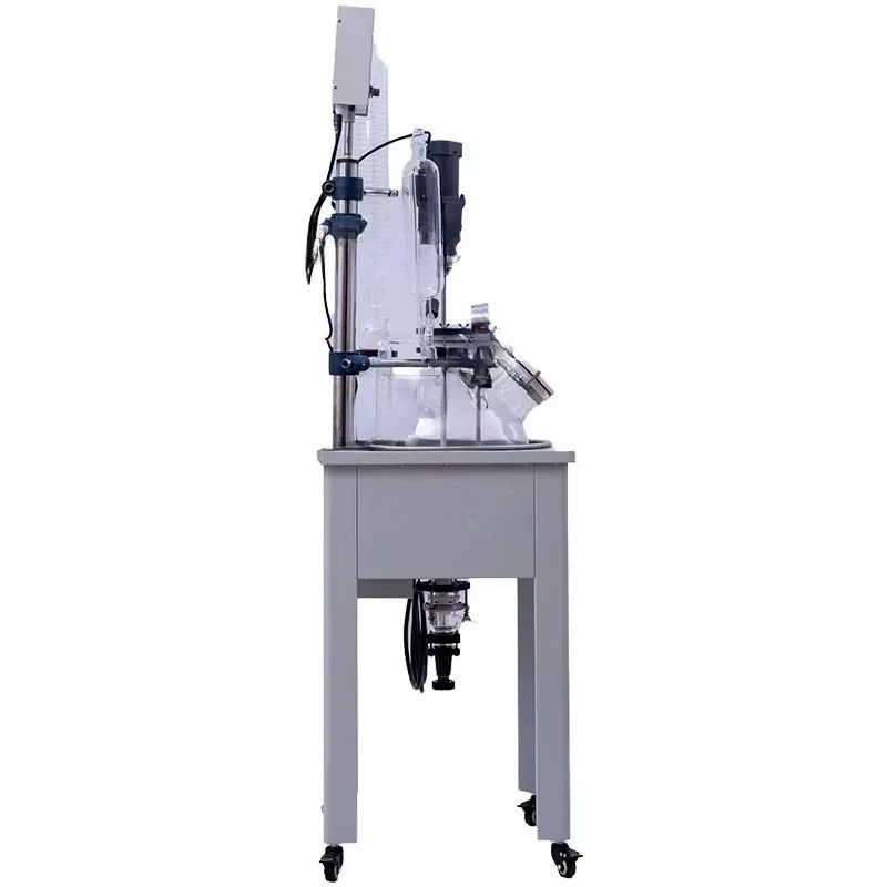 Automatic 30L Small Single-Layer Vacuum Distillation Pyrolysis Bioreactor Includes Pressure Vessel Pump Motor and Engine