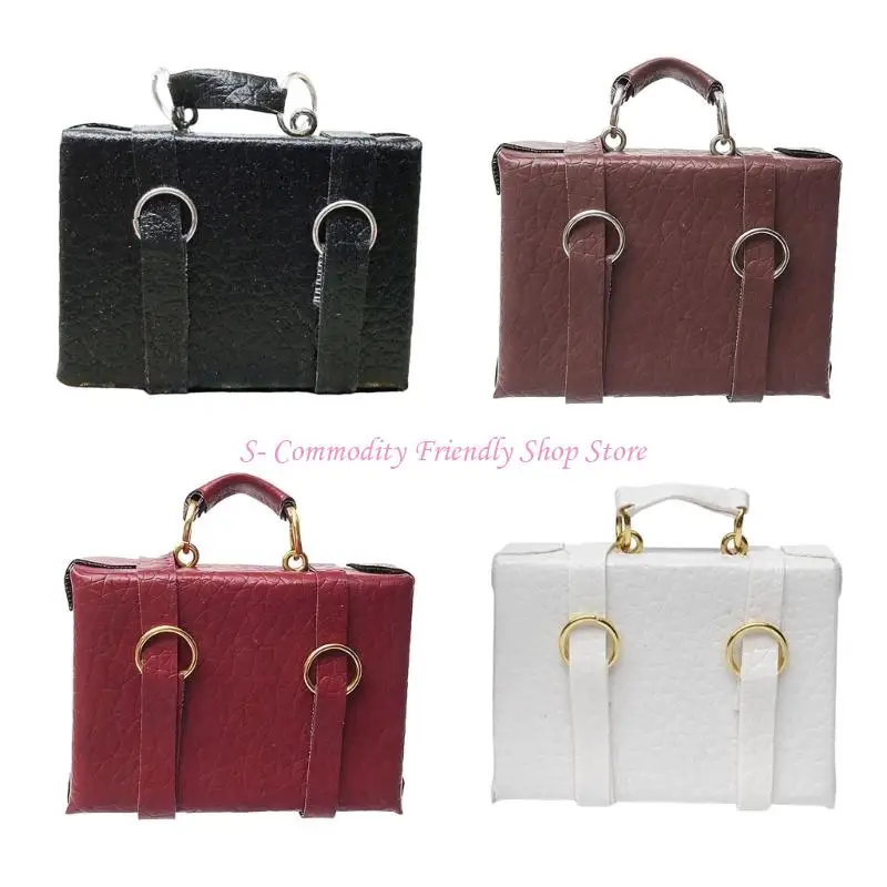 

85AE Antique Dollhouses Miniature 1/12 Scale Collectible Wooden Case Detachable Design Craft Project