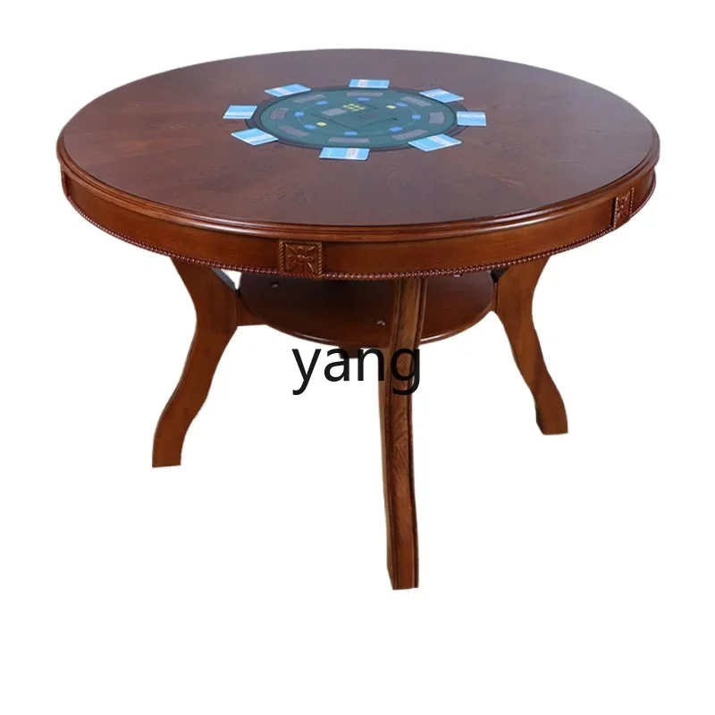 LH Dou Dizhu Card Deal Machine Eight Port Poker Machine Automatic Card Deal Machine Solid Wood Round