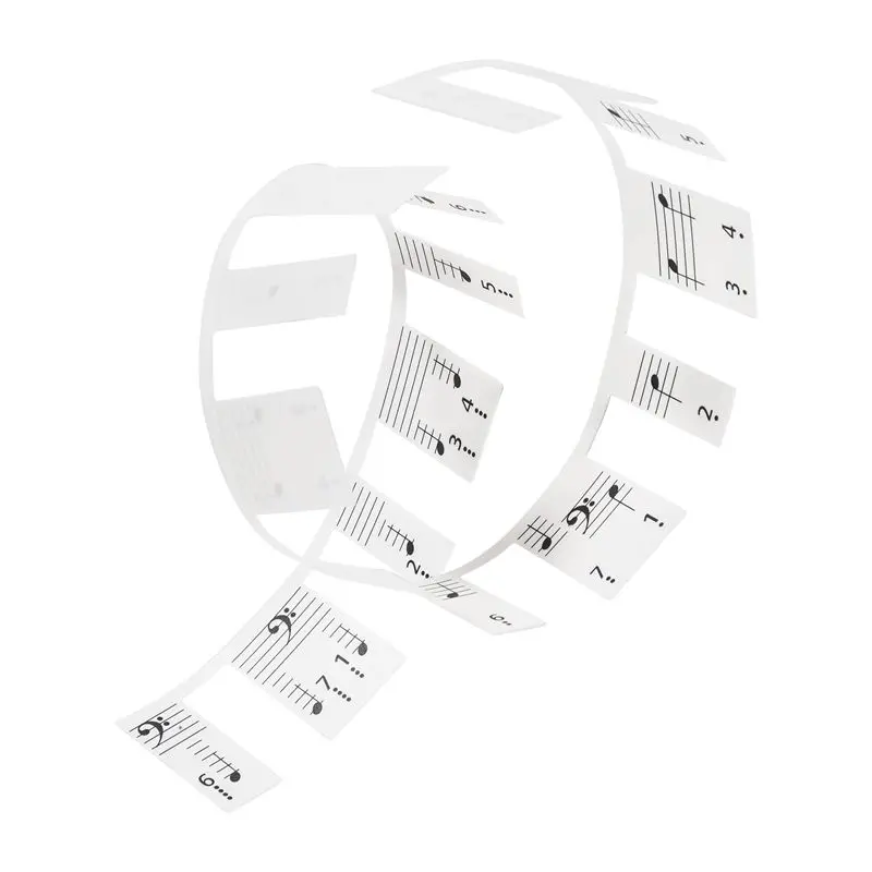 ABDE-Piano Notes Sticker Electronic Piano Sound Sticker Staff Piano Key Stickers 88-Key Full Size